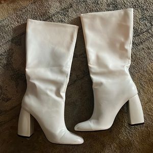 White Bershka Boots